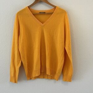 N. Peal Burlington Mongolian Cashmere Sweater Mens Size XL Satsuma Quiet Luxury